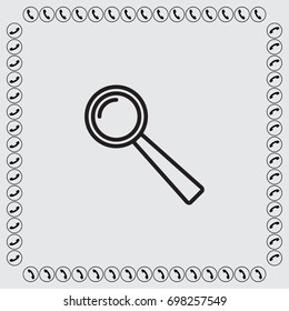 Loupe vector icon