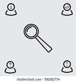 Loupe vector icon