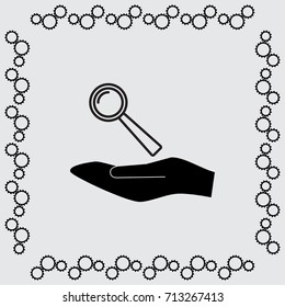 Loupe vector icon