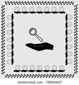 Loupe vector icon