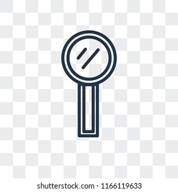 Loupe vector icon isolated on transparent background, Loupe logo concept