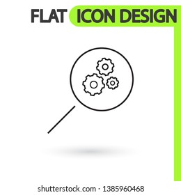 Loupe   vector icon  , lorem ipsum Flat design