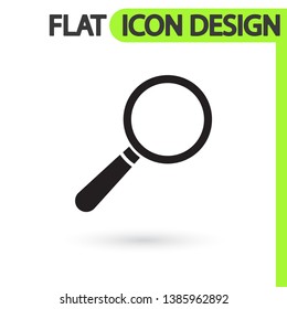 Loupe   vector icon , lorem ipsum Flat design