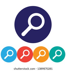 Loupe   vector icon , lorem ipsum Flat design