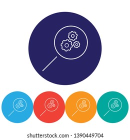 Loupe   vector icon  , lorem ipsum Flat design
