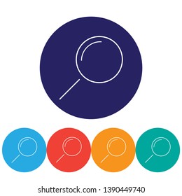 Loupe   vector icon  , lorem ipsum Flat design