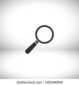 Loupe   vector icon , lorem ipsum Flat design
