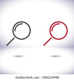 Loupe   vector icon  , lorem ipsum Flat design