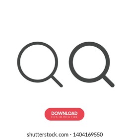 Loupe vector icon , lorem ipsum Flat design - Vector