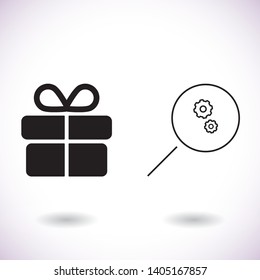 Loupe   vector icon  , lorem ipsum Flat design