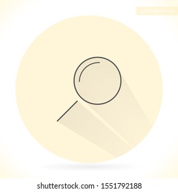 Loupe vector icon , lorem ipsum Flat design