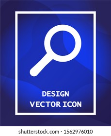 Loupe vector icon , lorem ipsum Flat design