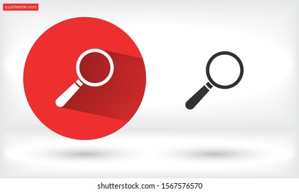 Loupe   vector icon , lorem ipsum Flat design
