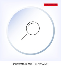 Loupe vector icon , lorem ipsum Flat design
