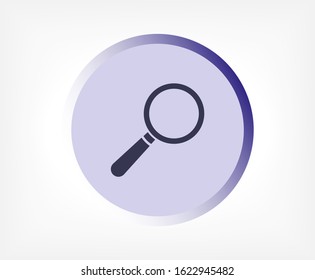 Loupe   vector icon , lorem ipsum Flat design