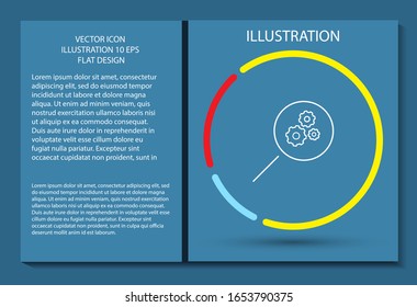 Icono vectorial de la lubina, diseño plano de lorem