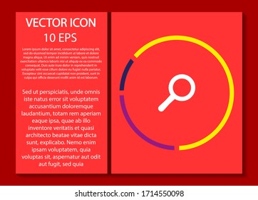 Lugar   icono vectorial , diseño plano lorem