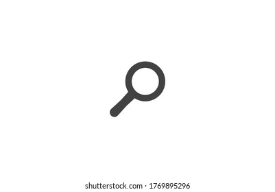 Loupe vector icon , lorem ipsum Flat design