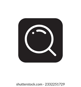 Icono vectorial de la lupa. Diseño de señal plana de ampliación. Pictograma de símbolo de zoom. icono de interfaz de usuario de UX