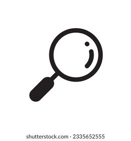 Loupe vector icon. Magnifier flat sign design. Zoom symbol pictogram. UX UI icon