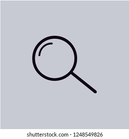 Loupe vector icon. Modern, simple, isolated, flat best quality icon for web site designs or mobile apps. Vector illustration EPS 10.
