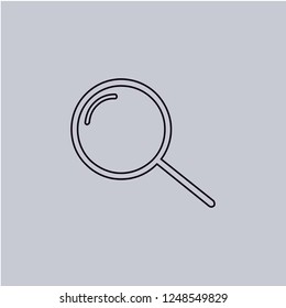 Loupe vector icon. Modern, simple, isolated, flat best quality icon for web site designs or mobile apps. Vector illustration EPS 10.