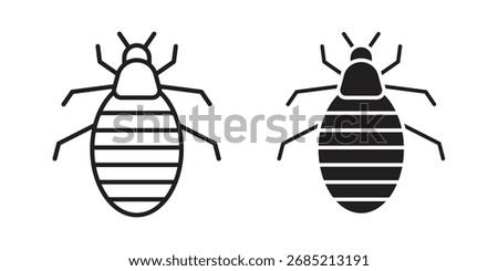 Louse icon vector sign symbol
