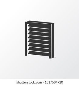 Louvers icon symbol. Premium quality isolated jalousie element in trendy style.