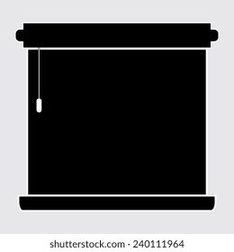 Louvers rolls sign icon. Window blinds or jalousie symbol. on a grey background