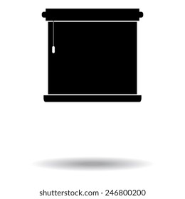 Louvers rolls sign icon. Window blinds or jalousie symbol.