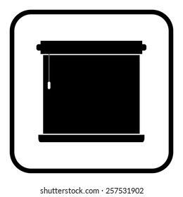 Louvers rolls sign icon. Window blinds or jalousie symbol 