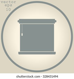 Louvers rolls sign icon. Window blinds or jalousie symbol
