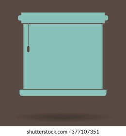 Louvers rolls sign icon. Window blinds or jalousie symbol