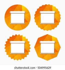 Louvers rolls sign icon. Window blinds jalousie.