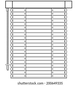 Louvers sign icon. Window blinds or jalousie symbol.