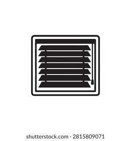 Louvers sign icon  Window blinds or jalousie symbol.