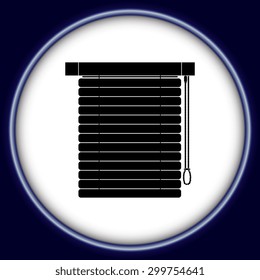 Louvers sign icon. Window blinds or jalousie symbol 