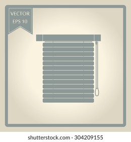 Louvers sign icon. Window blinds or jalousie symbol