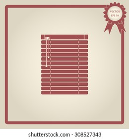 Louvers sign icon. Window blinds or jalousie symbol.