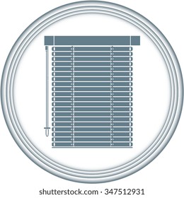 Louvers sign icon. Window blinds or jalousie symbol