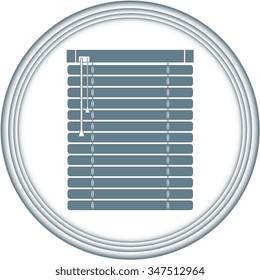 Louvers sign icon. Window blinds or jalousie symbol