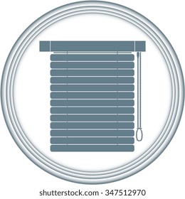 Louvers sign icon. Window blinds or jalousie symbol
