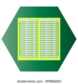Louvers sign icon. Window blinds or jalousie symbol