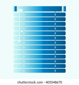 Louvers sign icon. Window blinds or jalousie symbol.