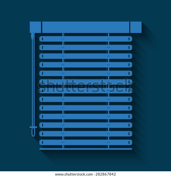 Louvers Sign Icon Window Blinds Jalousie Stock Vector (Royalty Free ...