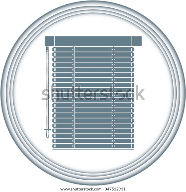 Louvers Sign Icon Window Blinds Jalousie Stock Vector (Royalty Free ...