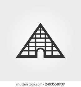 The Louvre icon - Simple Vector Illustration