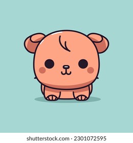 A lovable buffalo with big, innocent eyes and a cute expression