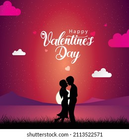pareja adorable en el día de San Valentín