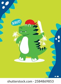 A lovable dinosaur adorned with attractive colors for youngsters